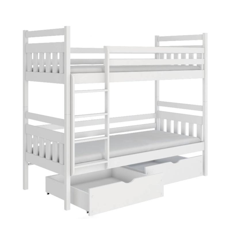 Loughton Wooden Bunk Bed Adas with Storage