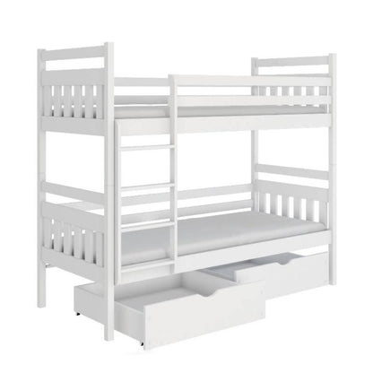 Loughton Wooden Bunk Bed Adas with Storage