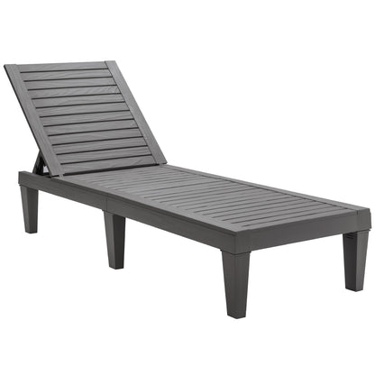 Adjustable Recliner Lounger Beach-Grey