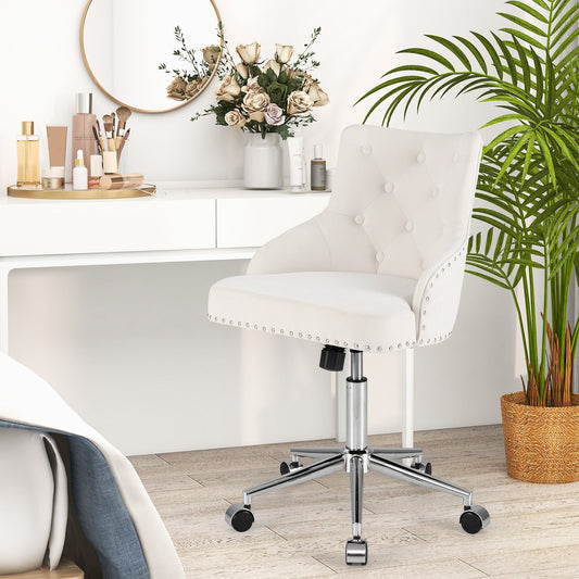 Adjustable 360¬∞ Swivel Accent Armchair-Beige