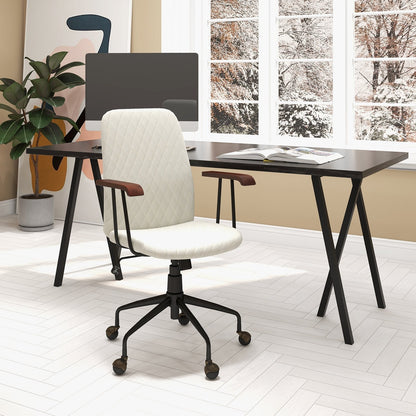 Adjustable Velvet Rocking Leisure Chair with Padded Seat-Beige