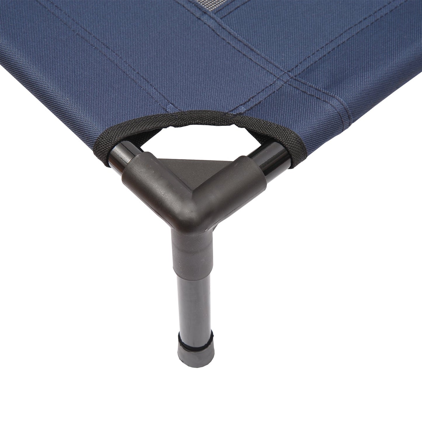 PawHut Elevated Dog Bed Dog Cat Puppy Portable Camping Basket – Blue (Large)