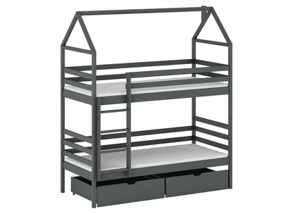 Wooden Bunk Bed Alex With Storage