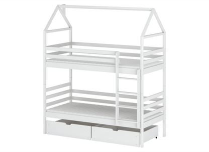 Wooden Bunk Bed Alex With Storage