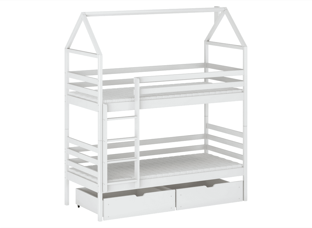 Wooden Bunk Bed Alex With Storage