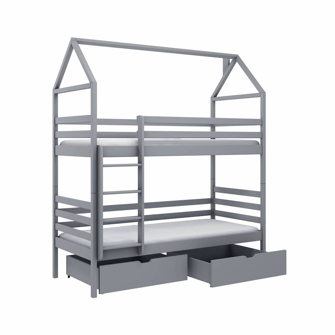 Wooden Bunk Bed Alex With Storage