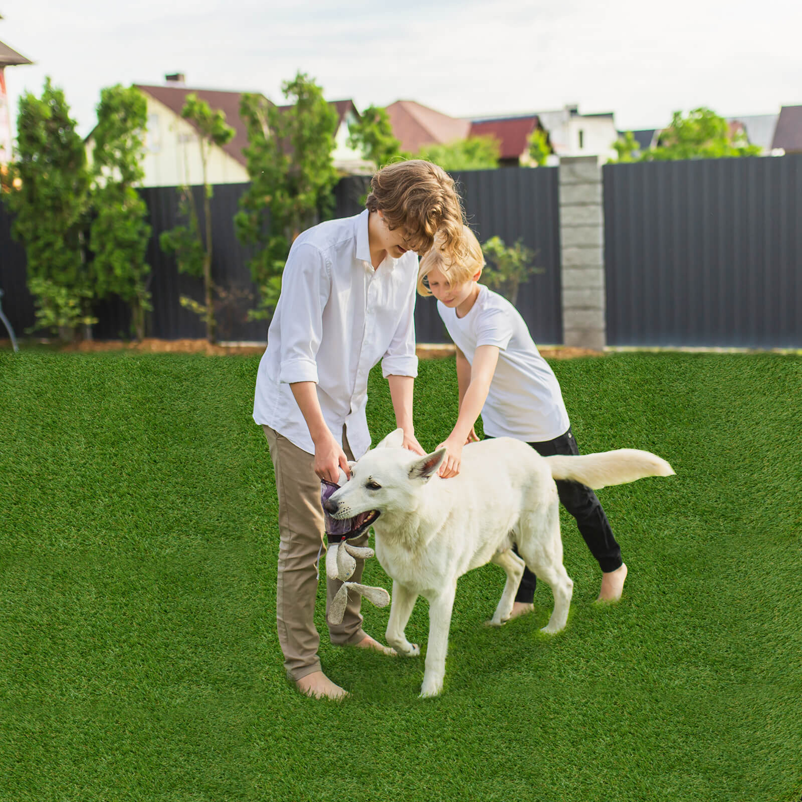 Artificial Grass Turf Dog Grass Mat Potty Training Rug with Drainage Holes-S