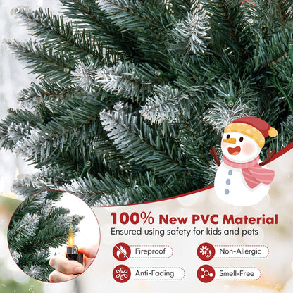 Artificial Xmas Tree with 618 Branch Tips and 250 Warm White LED Lights -S