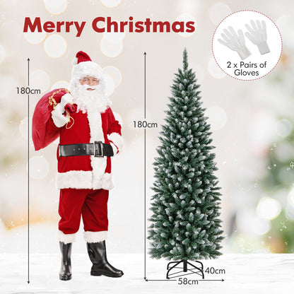 Artificial Xmas Tree with 618 Branch Tips and 250 Warm White LED Lights -S