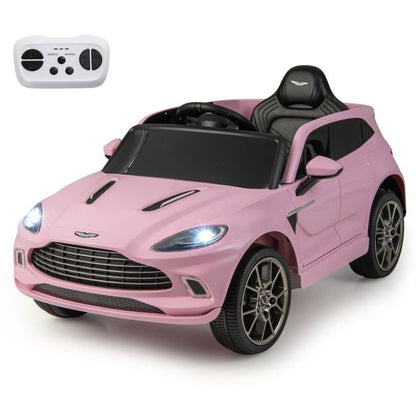 Aston Matin Licensed Kids Ride on Vehicle with Horn Music and LED Lights-Pink