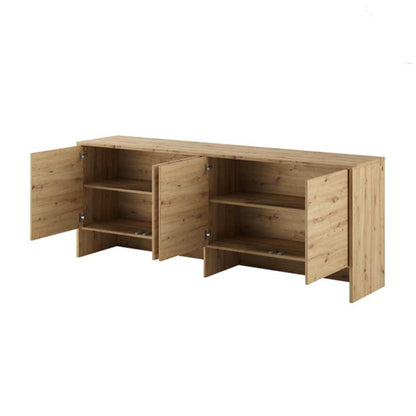 BC-05 Horizontal Wall Bed Concept 120cm With Storage Cabinet