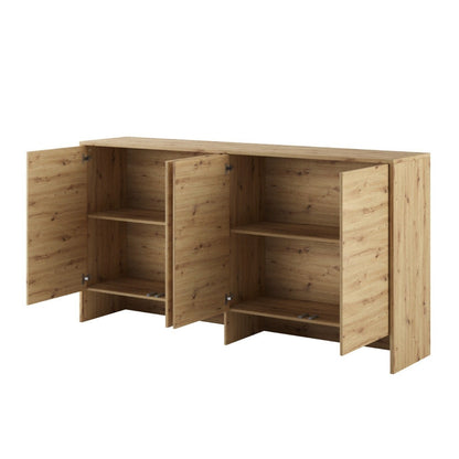 BC-06 Horizontal Wall Bed Concept 90cm With Storage Cabinet