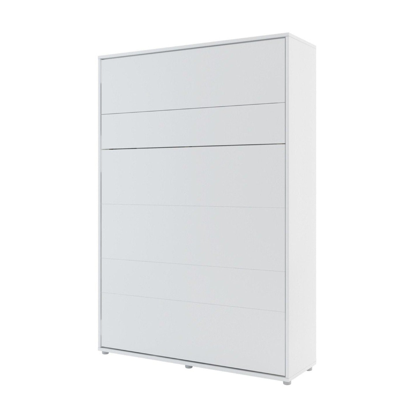 BC-01 Vertical Wall Bed Concept 140cm With Storage Cabinets and LED