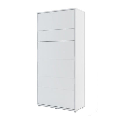 BC-03 Vertical Wall Bed Concept 90cm With Storage Cabinets and LED