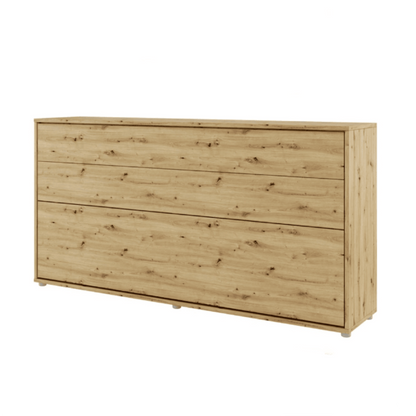 BC-06 Horizontal Wall Bed Concept 90cm With Storage Cabinet