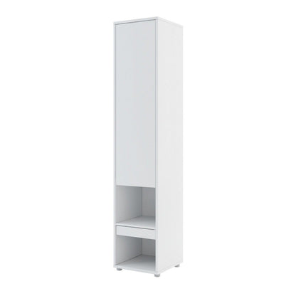 BC-03 Vertical Wall Bed Concept 90cm With Storage Cabinets and LED