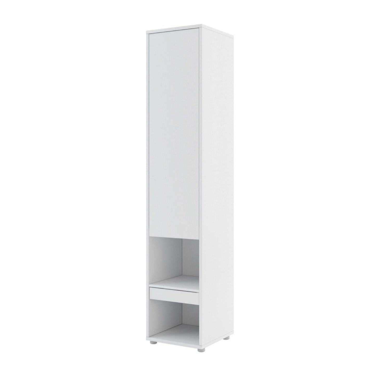 BC-12 Vertical Wall Bed Concept 160cm With Storage Cabinets and LED