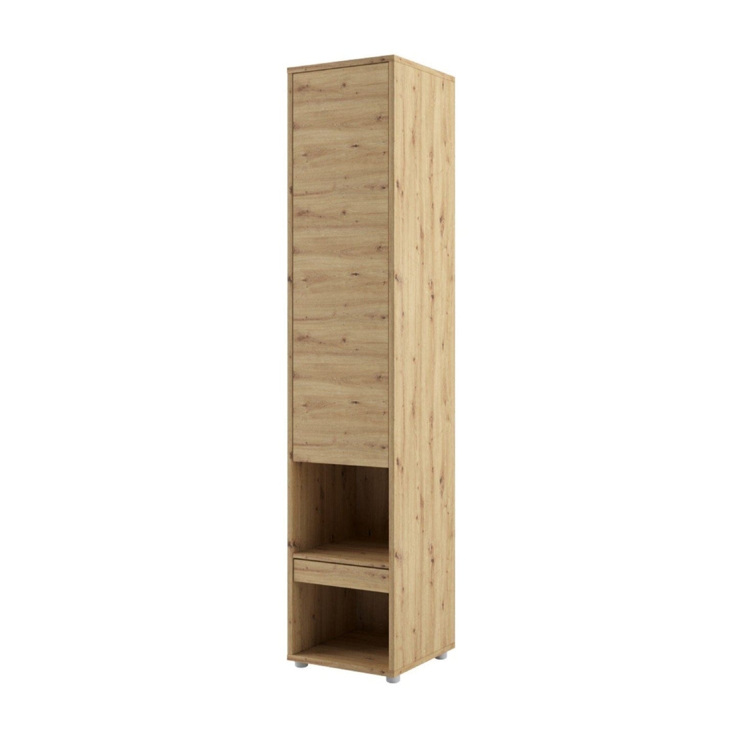 BC-01 Vertical Wall Bed Concept 140cm With Storage Cabinets and LED