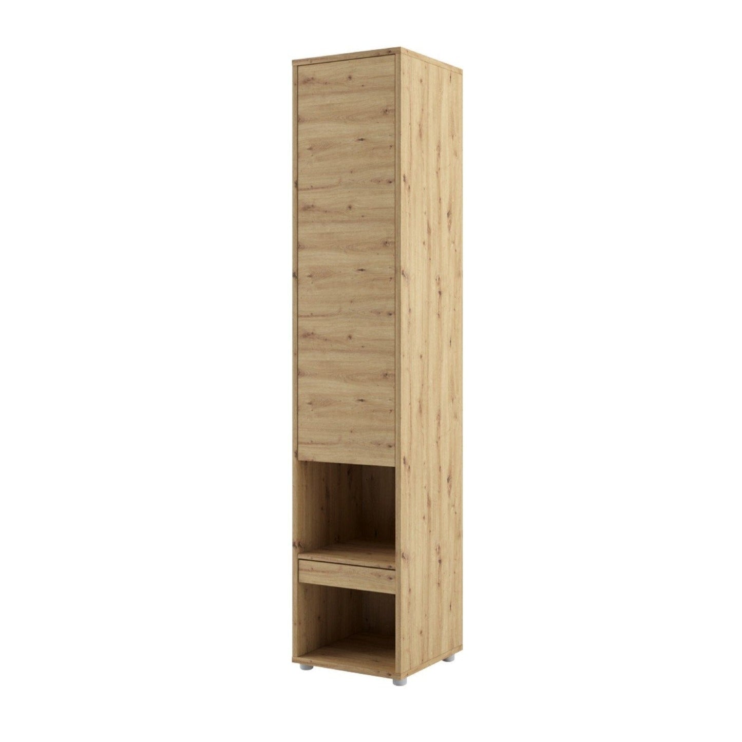 BC-03 Vertical Wall Bed Concept 90cm With Storage Cabinets and LED