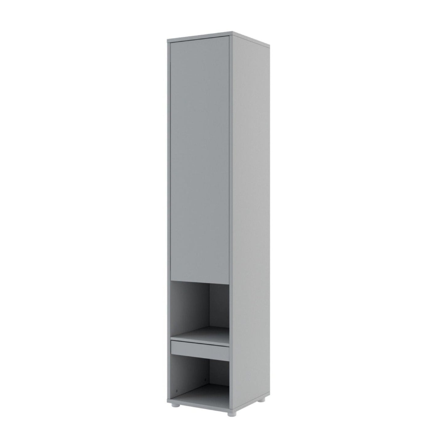 BC-03 Vertical Wall Bed Concept 90cm With Storage Cabinets and LED