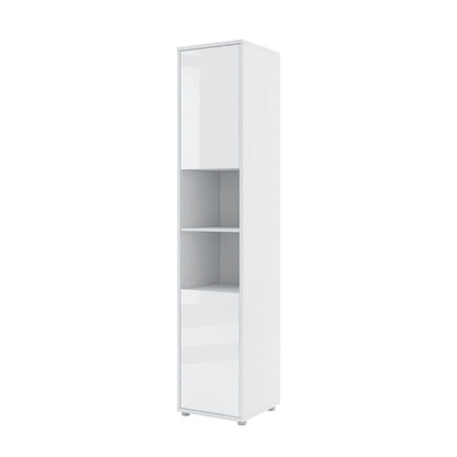 BC-01 Vertical Wall Bed Concept 140cm With Storage Cabinets and LED