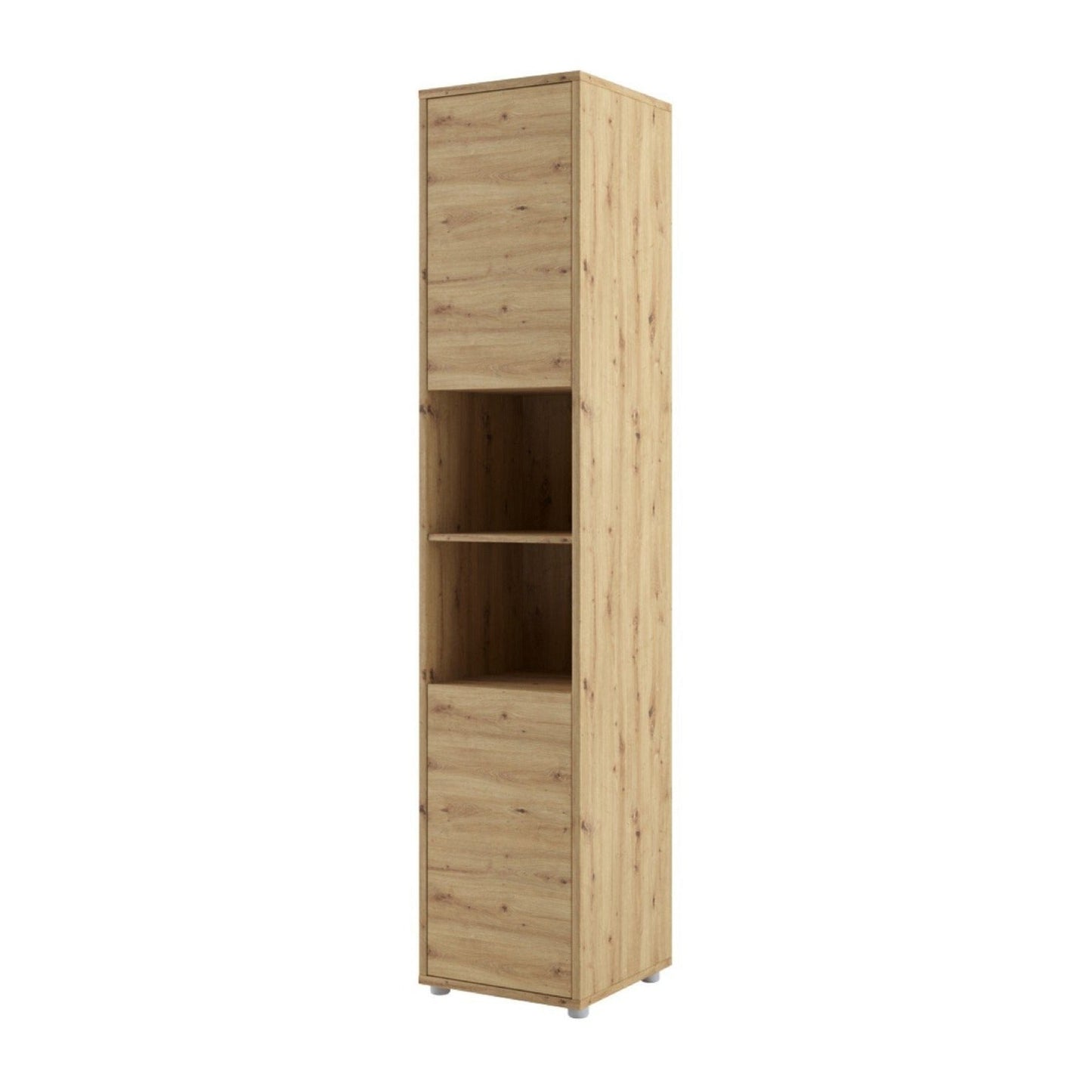 BC-01 Vertical Wall Bed Concept 140cm With Storage Cabinets and LED