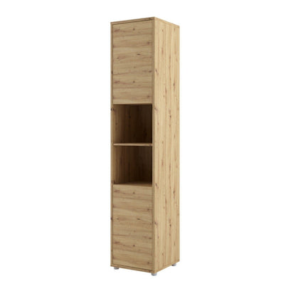 BC-12 Vertical Wall Bed Concept 160cm With Storage Cabinets and LED