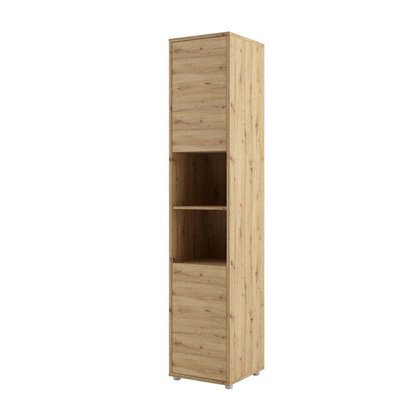 BC-02 Vertical Wall Bed Concept 120cm With Storage Cabinets and LED