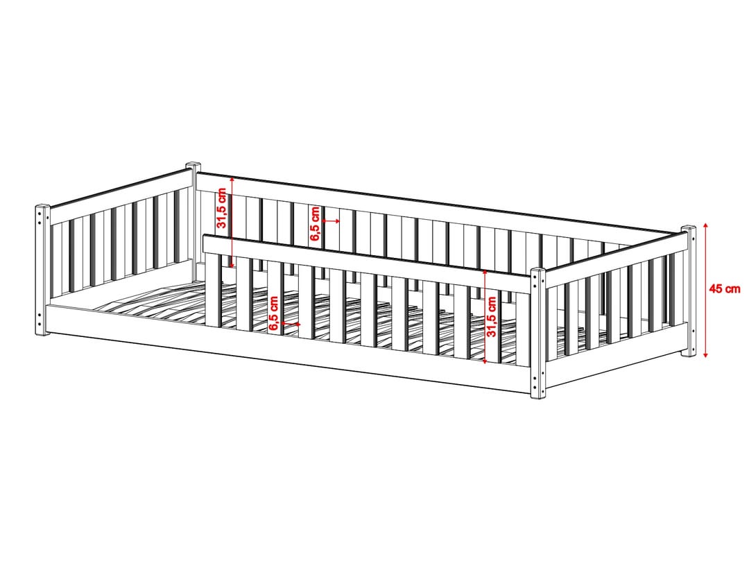 Oxted Wooden Single Bed Bella