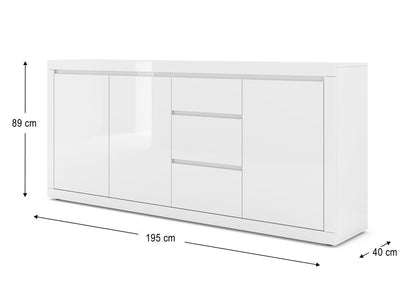 Belle Sideboard Cabinet 195cm