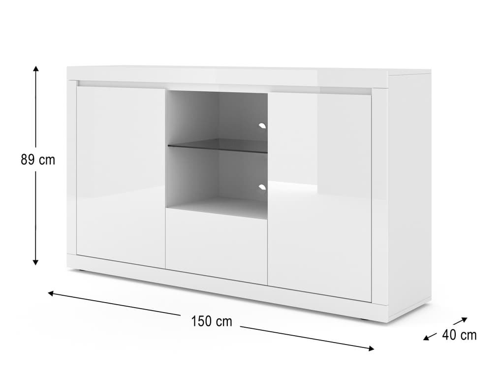 Belle Display Cabinet 150cm