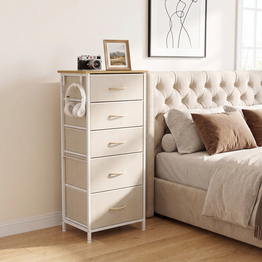 HOMCOM Chest of Drawers in Beige, image 2
