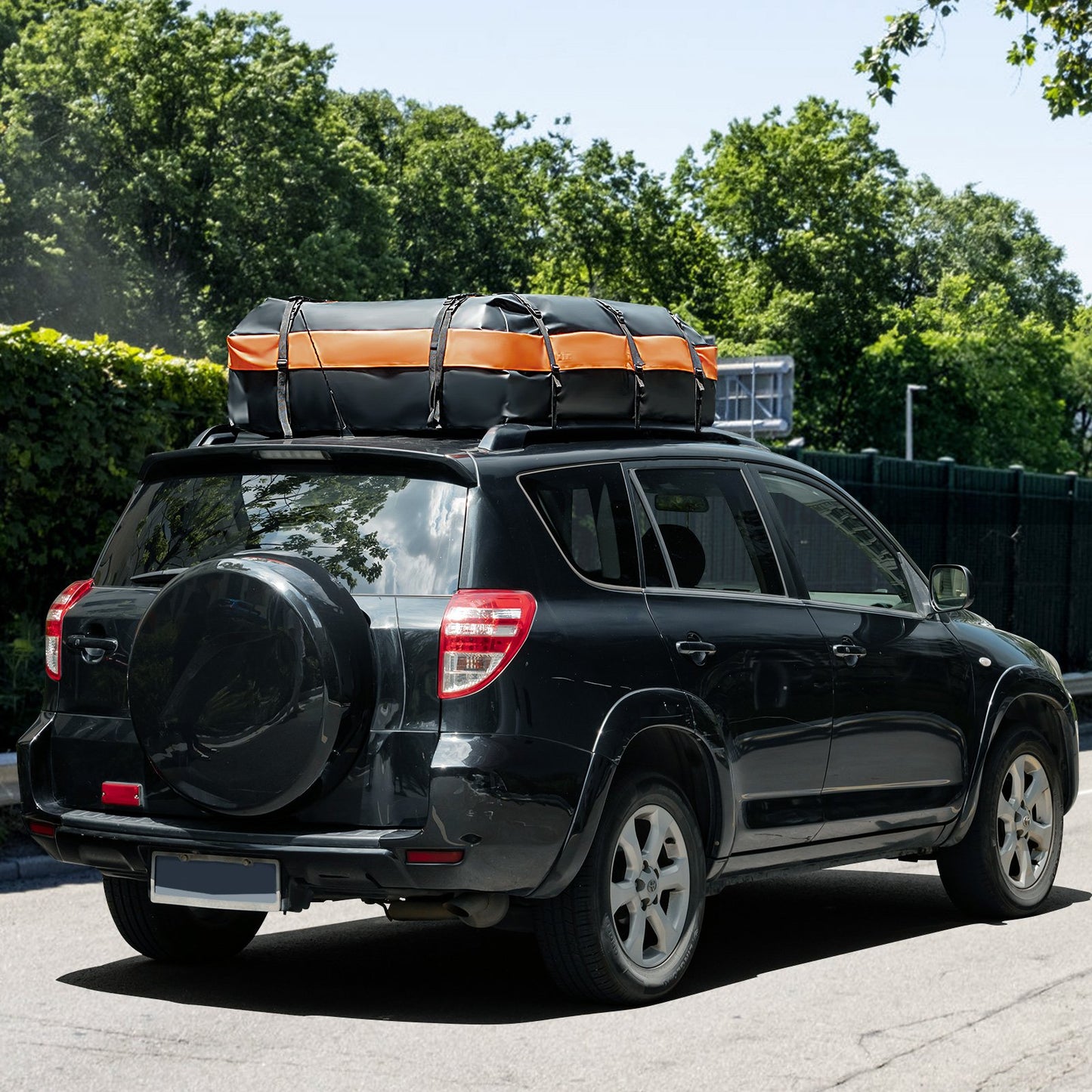 560L Rooftop Cargo Carrier Waterproof Car Roof Bag for All Vehicles-Orange