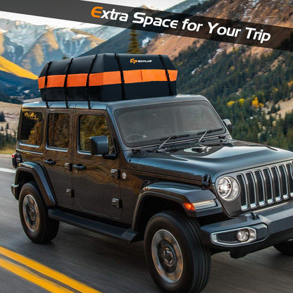560L Rooftop Cargo Carrier Waterproof Car Roof Bag for All Vehicles-Orange