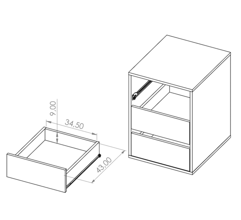 Bono Cabinet 44cm