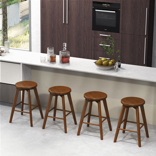 Backless Bar Stool Set, image 2