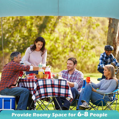 Beach Canopy Shields 300 x 300 cm Beach Tent Sun Shelter Fit 6-8 People-Green
