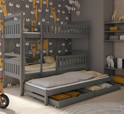 Blanka Bunk Bed with Trundle and Storage