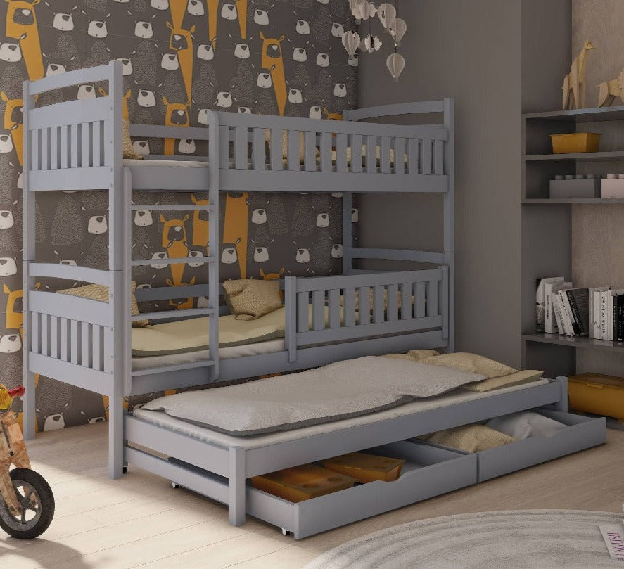 Blanka Bunk Bed with Trundle and Storage