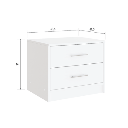 Bedside Table DUNHAM White