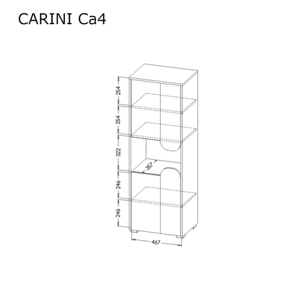 كاريني CA4 خزانة طويلة 50 سم