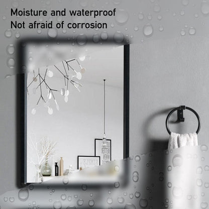 630x480mm Bathroom Mirror Black Framed Decorative Mirror