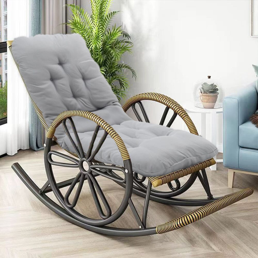 Rocking Chair Tufted Seat Pad Non-Slip Seat Cushion