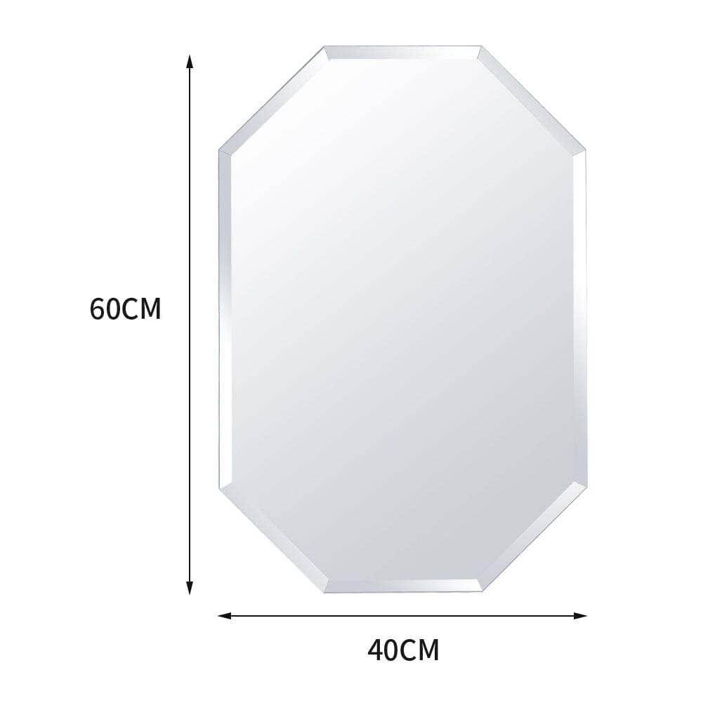 Wall Mounted Mirror with Beveled Edge for Bathroom Vanity Entryway Living Room