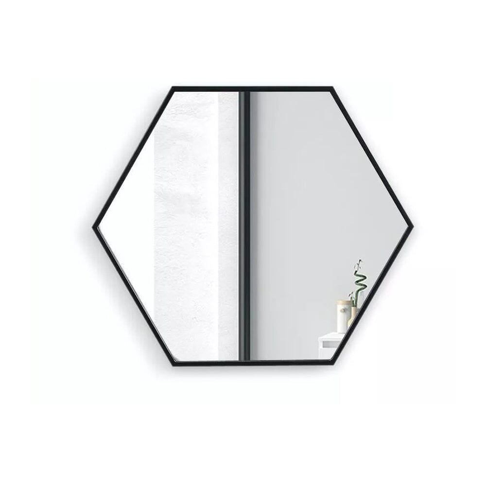 Wall Mounted Modern Hexagon Vanity Mirror for Living Room Bathroom