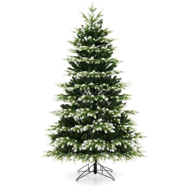 180 cm Artificial Hinged Xmas Tree with 350 LED Lights