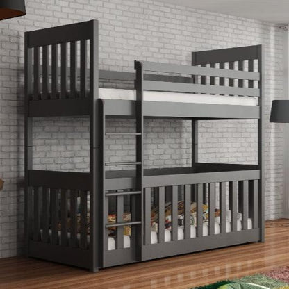 Henley Wooden Bunk Bed Cris with Cot Bed