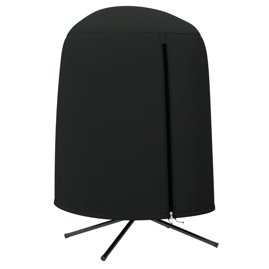 Outsunny 190 x 128cm Wiszący pokrowiec na krzesło Egg Chair - czarny