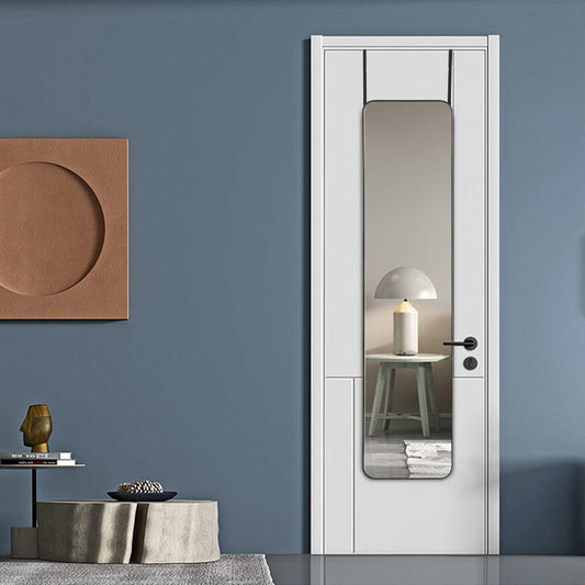 Sleek Door-Hanging Full Length Mirror with Rounded Edges