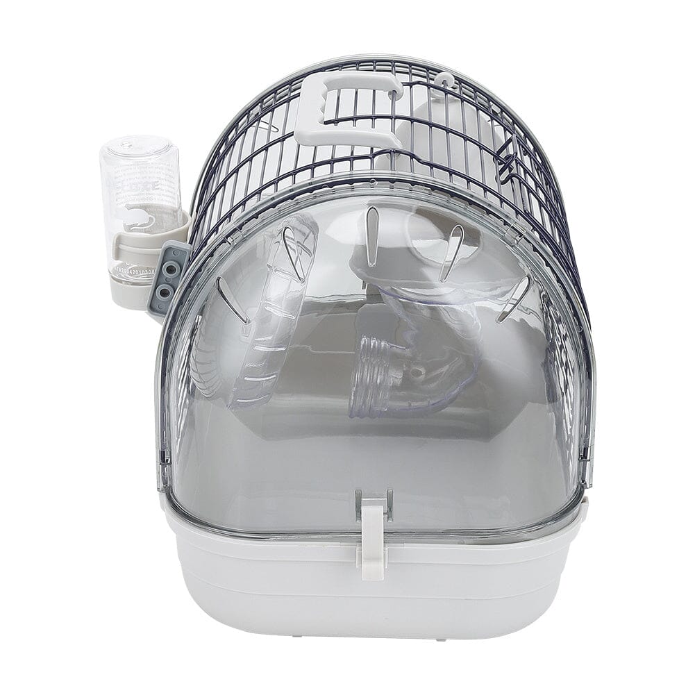 Crystal View Hamster Cage with Silent Exercise Wheel & Accessories